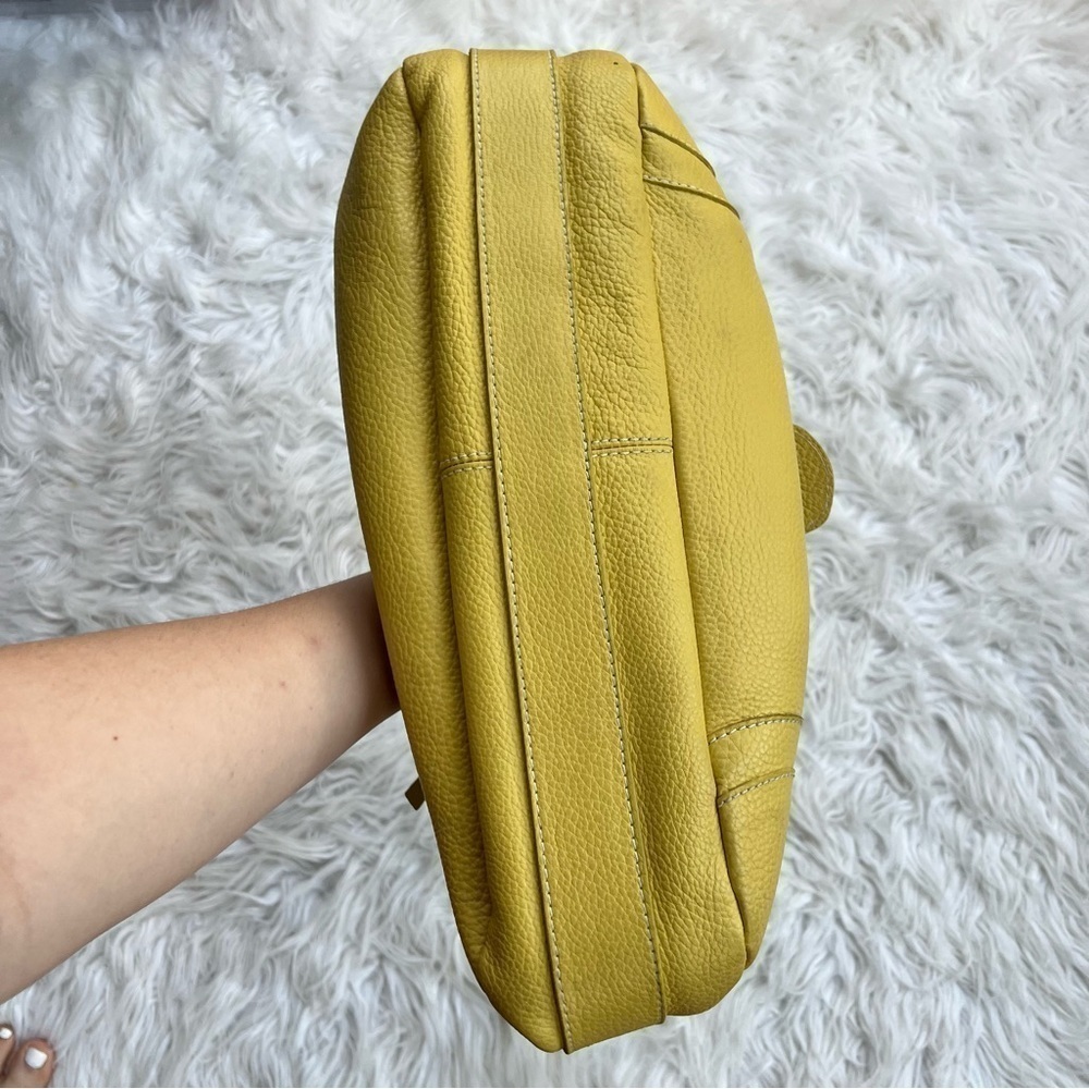 Tracy Zych New York Yellow Pebbled Leather Shoulder Bag 💛💛 Y2K Vintage - Picture 8 of 10